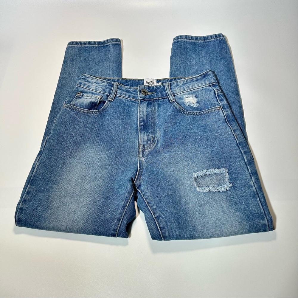 Princess Polly jeans Boyfriend fit jeans distressed high rise jeans women size 4